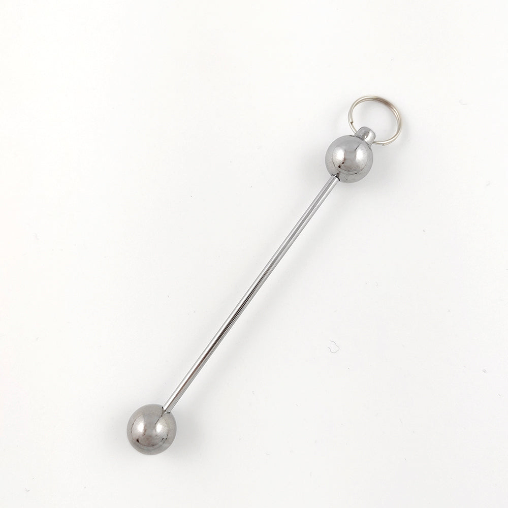 Al por mayor nueva llegada 2023 Summer DIY Regalo acero inoxidable de acero inoxidable 2 mm Beadable Keychain de moda y duradero